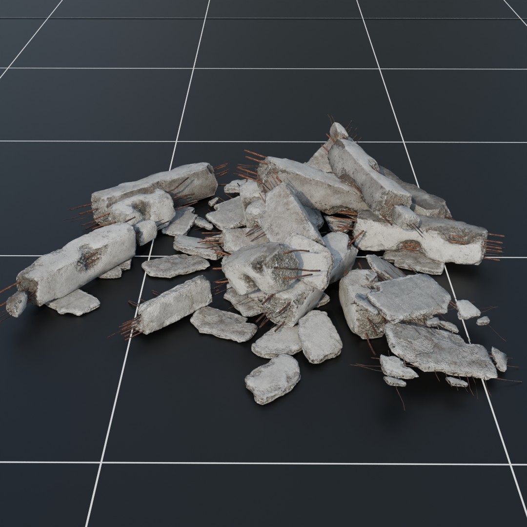 Concrete Rubble Set_V4